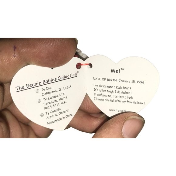 Vintage 1996 Ty Beanie Baby Koala Named Mel - Picture 3 of 7